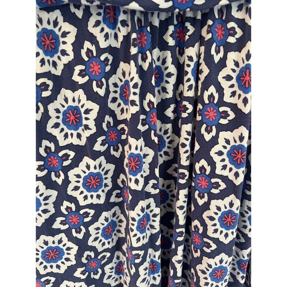 Boden Blue Sleeveless V-neck Mini Dress 4R Jersey Knit Pockets Knee Length Aline - Picture 4 of 11